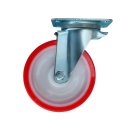 SPp 63 - Полиуретановое колесо 160 мм (площадка, поворот, обод PP, двойной шарикоподш.)